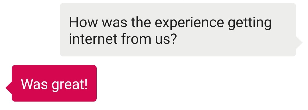 Client message: was great!